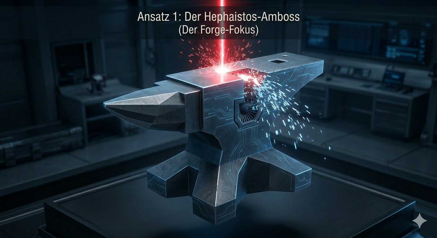 Forge-Fokus mit digitalem Amboss